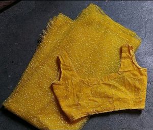 Kajukatli Yellow Saree✨