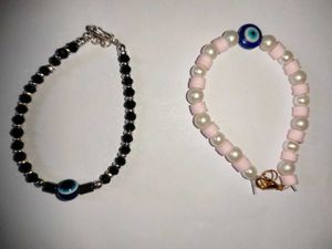 Evil Eye Beaded Bracelet Set + 2 nose rings free
