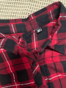 Red Plaid Flannel Shirt