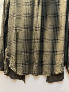 Olive Plaid Button-Down Shirt