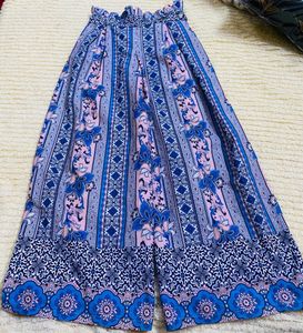 Blue Color Printed 2 Pec Baby Girl Plazo Set