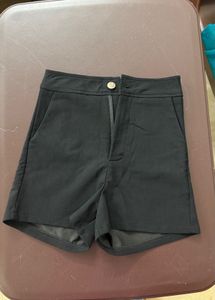 Black High Waist Shorts