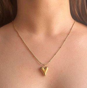 Antiturnish Heart Pendant Necklace
