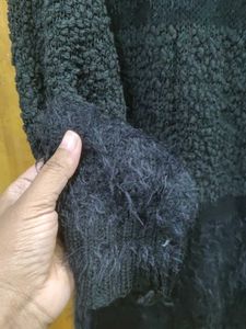 Stylish Black Sweater Dress