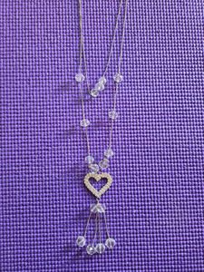 Heart Pendant Crystal Necklace