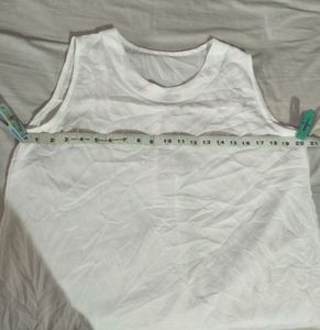 Sleeveless White Top