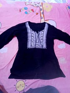 Black Embroidered Tunic