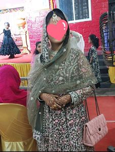Heavy Worked Embroidered Diamond Gown