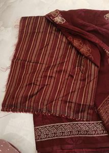 Elegant Maroon Saree