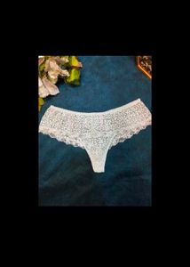 Mint Lace Thong with Bow Detail