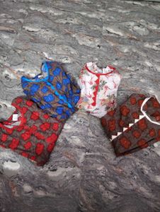 Floral Print Dress 4 Pcs