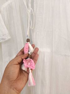 Pure Cotton White Full Flared Bohemian Shrug