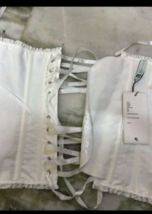 Elegant White Corset Top