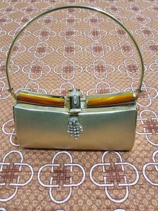 Golden Clutch Bag For Ladies