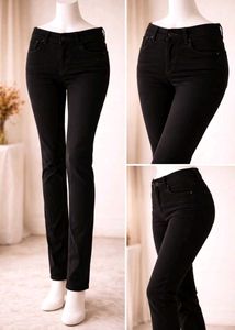Black Straight Leg Jeans