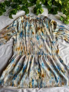 Soft Surroundings Women’s Tie-Dye Embroidered Top