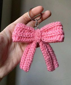Cute Pink Bow Bag Charm