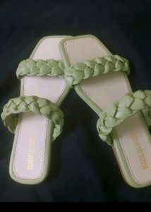 🍏💚 Green Colour Beautiful 37 No Sandal 👡