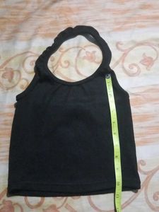 Black Halter Top