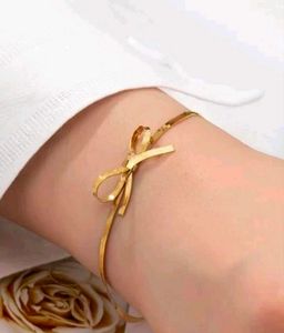 Stainless Steel Bow Bracelet