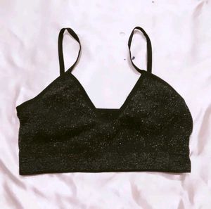 Sparkly Black Bralette