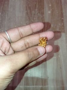 Golden lotus nose pin