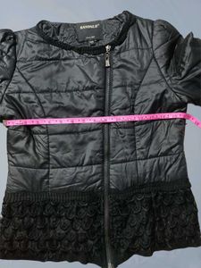 Chic Black Quilted Jacket