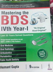 Mastering BDS IV year