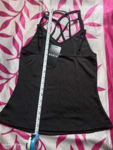 Hot Shein Black Mini Top