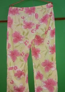 Floral Print Capri With Pocket