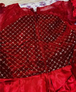 Red Sequin Party Dress