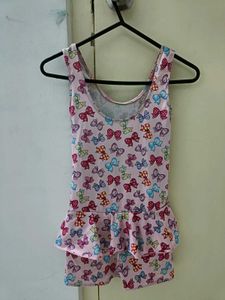 Girls Swimming Costume Butterfly Print