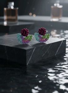 Multicolour Crochet Flower Earrings