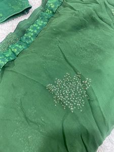 Dark Green Colour Sitara Wark Pent Suite
