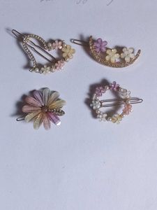 Cute Floral Hair Clips (Set of 4)