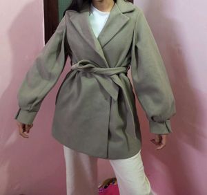 Elegant Belted Trench Coat