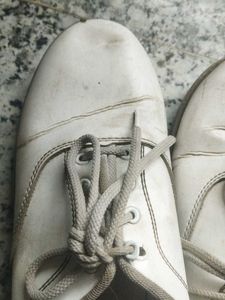 School  White Casual Shoes