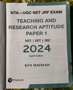 NTA UGC NET/SET/JRF Paper 1