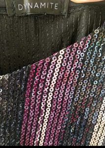 Striped Sequin Cami Top