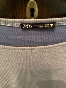 Zara Ribbed T Shirt
