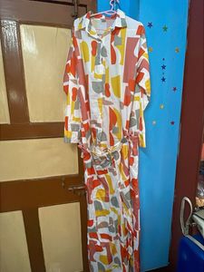 Printed co-ords set/full Shirt With Pant