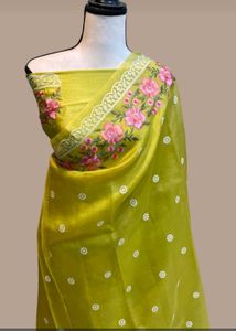 Elegant Embroidered Saree