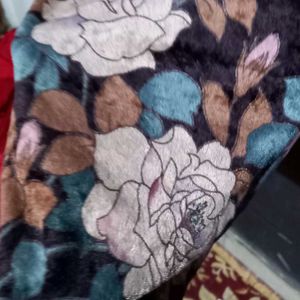34 Bust Floral Printed Velvet Dress