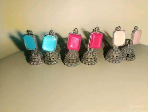 Colorful Jhumka Earrings