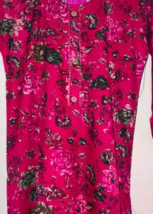 Floral Print Kurta