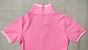 Pink Colour Tshirt With Collar From Zudio