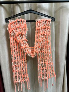 Stylish net Coral Scarf