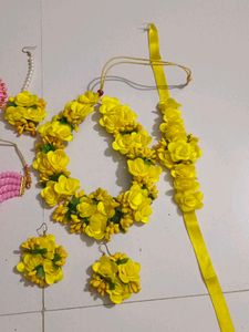 Haldi/Godbharai Necklace Combo Set