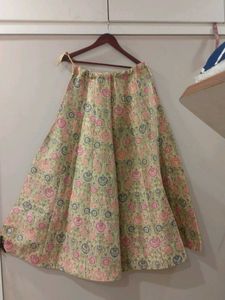 Floral Print Lehenga Skirt