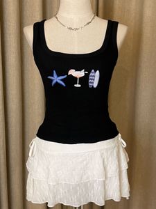 Black Beachy Tank Top